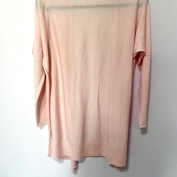 J. Crew Pink Open-Front Cardigan Sweater merino wool small - Picture 8 of 11